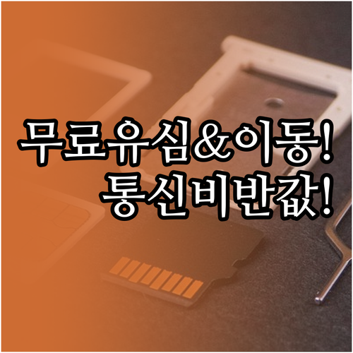 무료 유심 받고 번호이동으로 통신비 ..