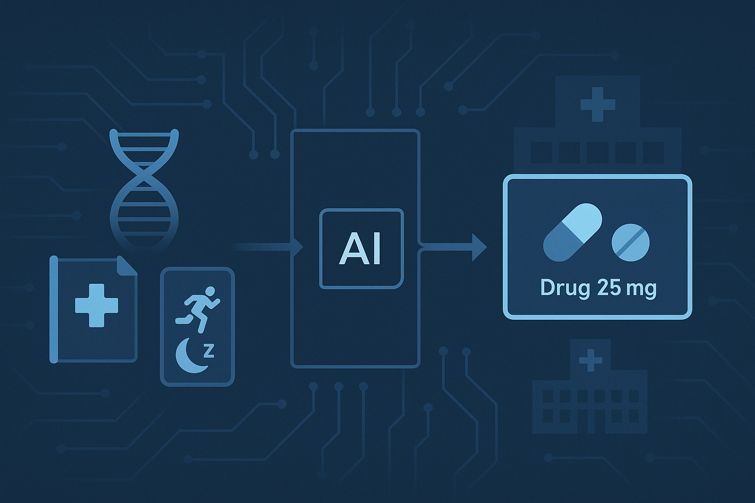 "개인맞춤 치료, 데이터 기반 정밀의료의 도약"에 대한 이미지입니다.