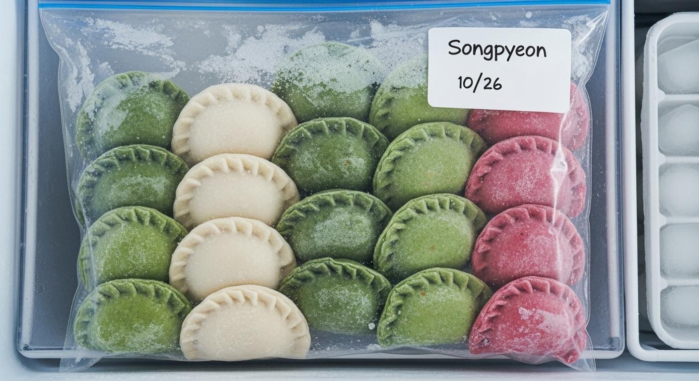 송편 냉동보관