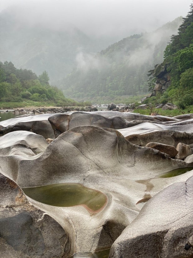 영월 요선암돌개구멍 사진