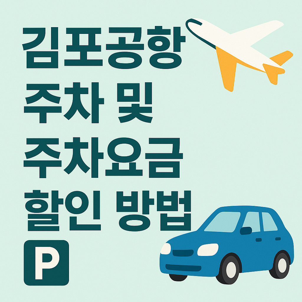 김포공항 주차 및 주차요금 할인 방법