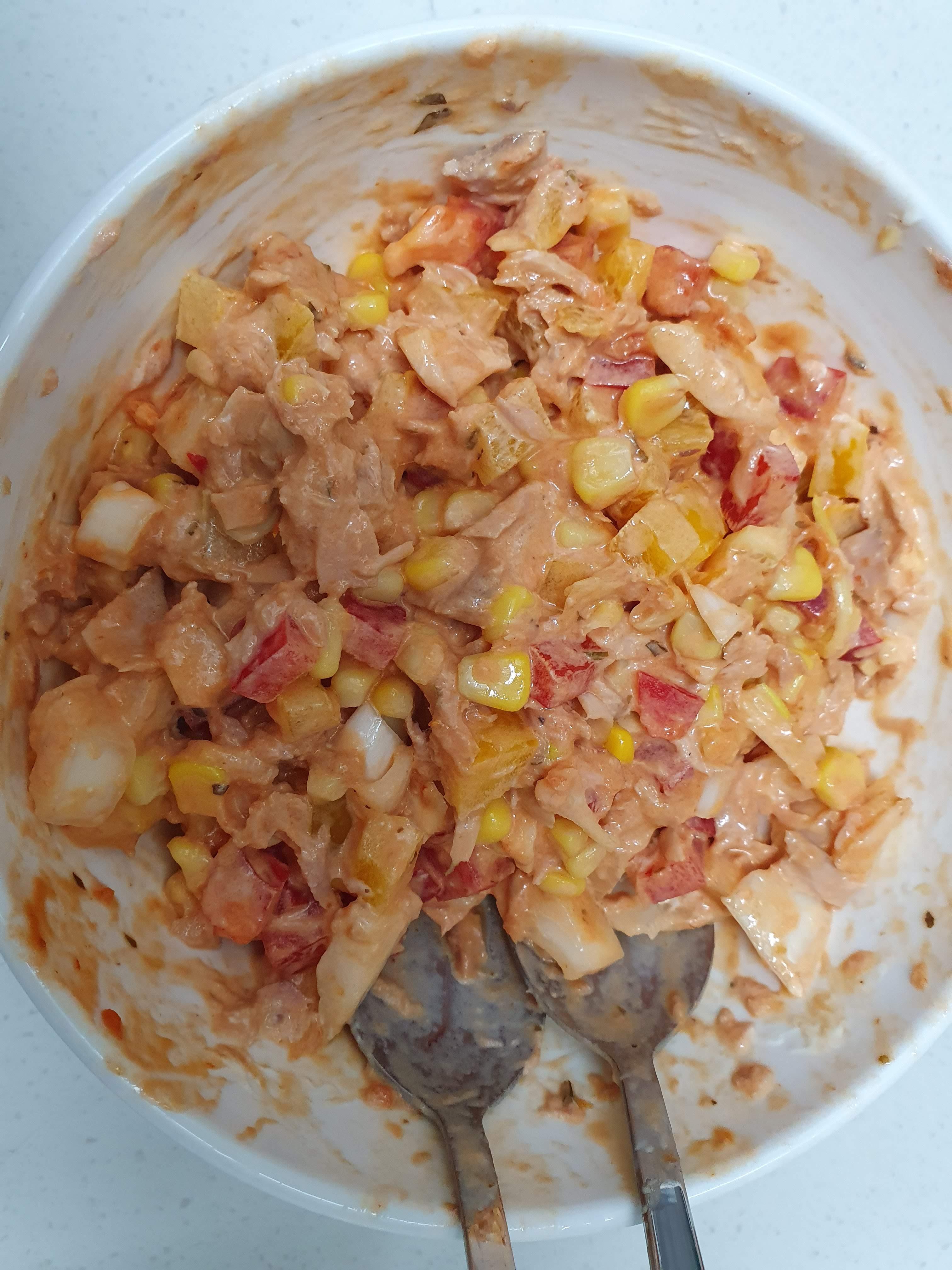 피자빵 참치