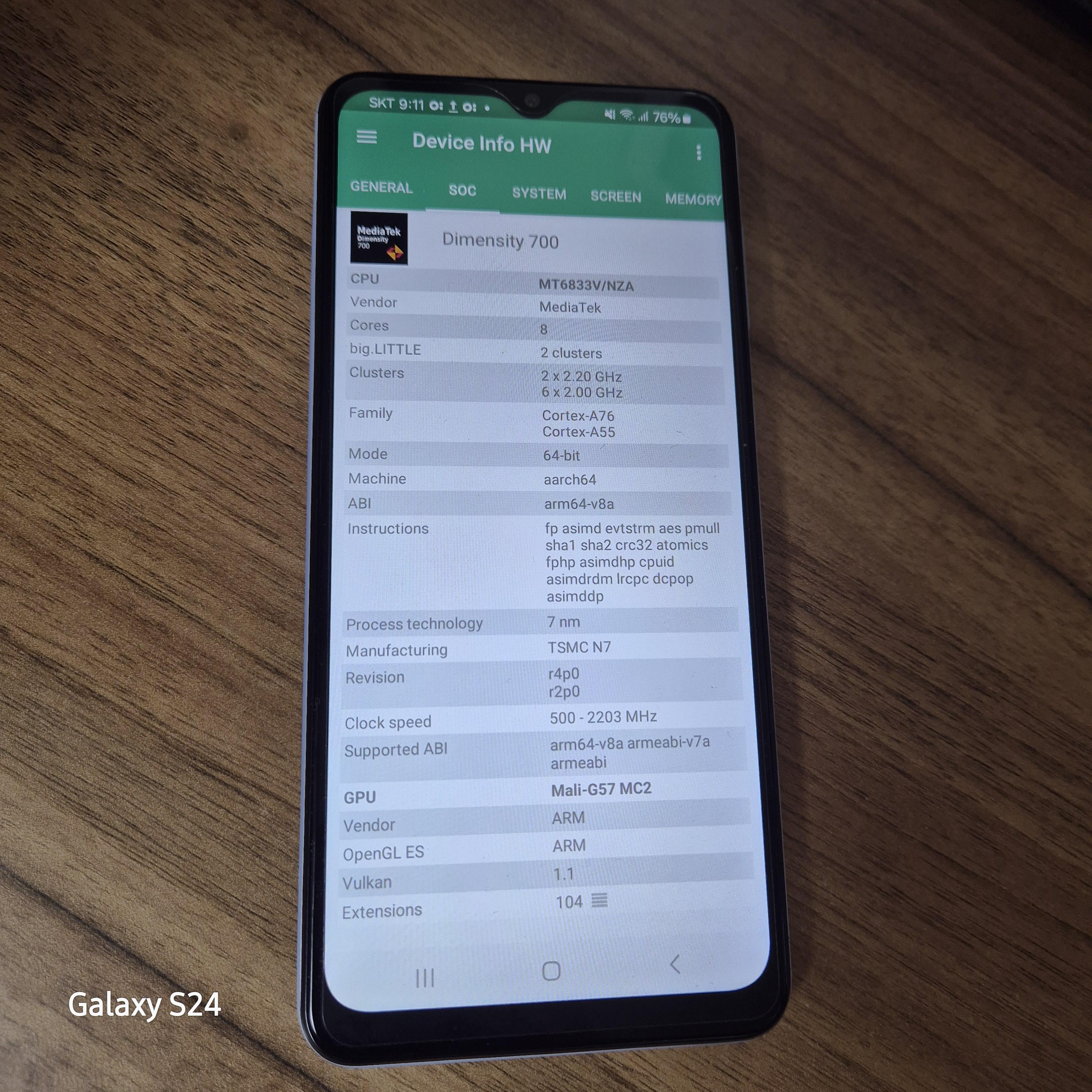 갤럭시와이드6 AP