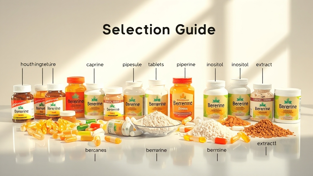 베르베린 제품 선택 가이드