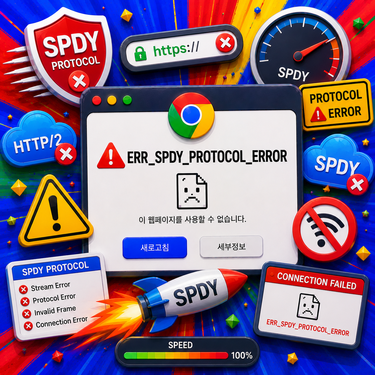 ERR_SPDY_PROTOCOL_ERROR 프로토콜오류