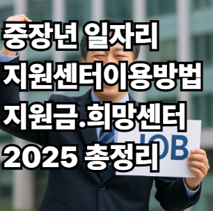 중장년 일자리 지원센터 이용방법