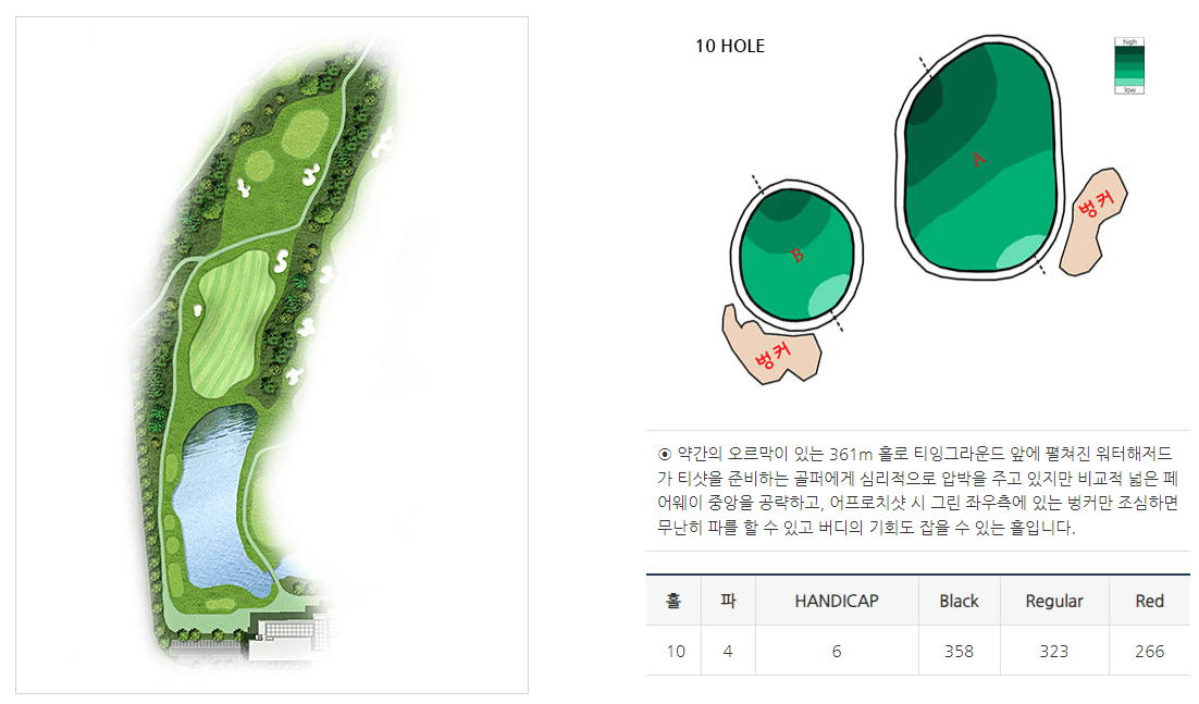 루나힐스안성 컨트리클럽 버치힐코스 1