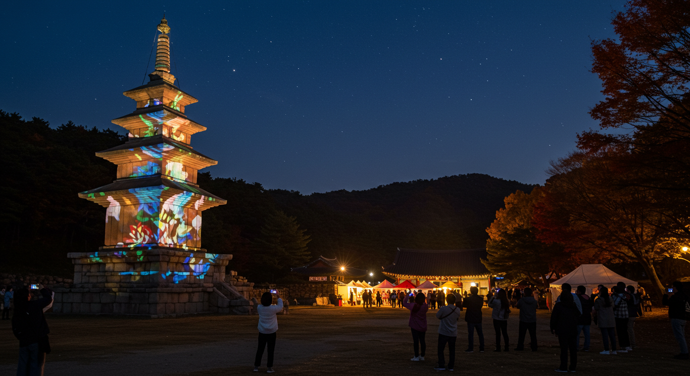 부여 정림사지 미디어아트 2025, 주차부터 사진 명당까지 완벽 가이드