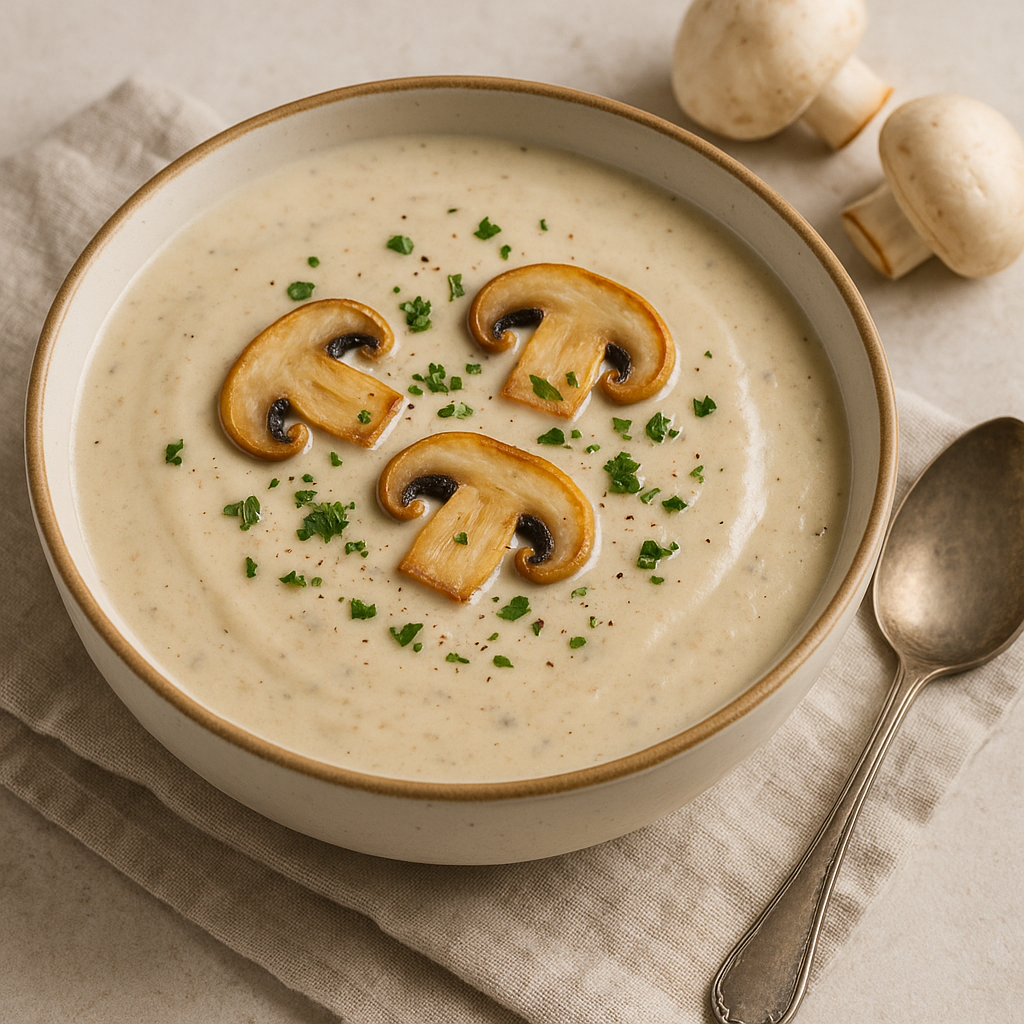 양송이 크림스프