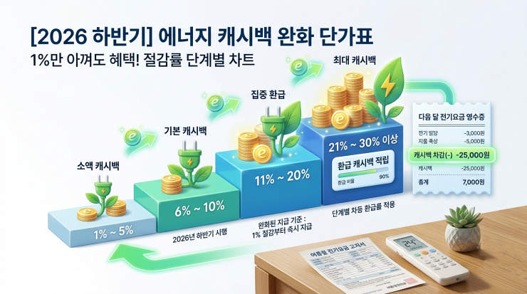 2026 에너지 캐시백 걸감률 단계별 차트