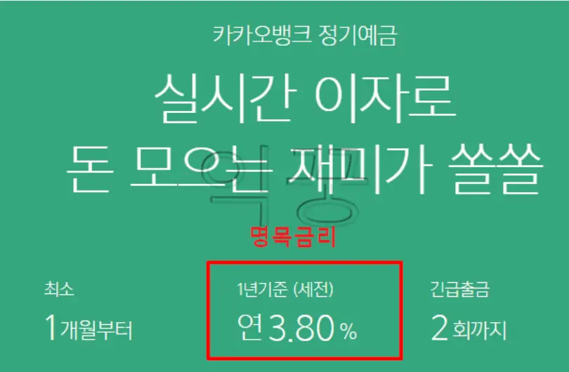 명목금리 실질금리 뜻 인플레이션과 상관관계2