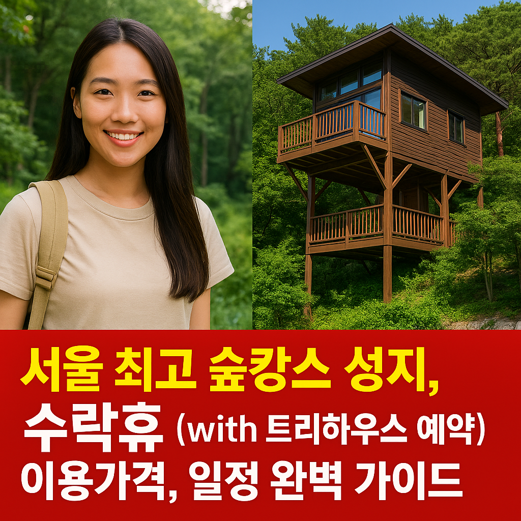 서울 최고위 숲캉스 성지, 수락휴(with .트리하우스 예약) 이용가격,일정 완벽 가이드