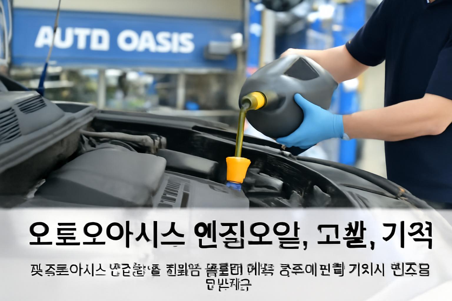 오토오아시스 엔진오일 교환 가격