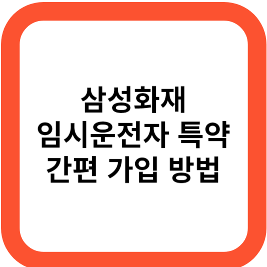 임시운전자 특약