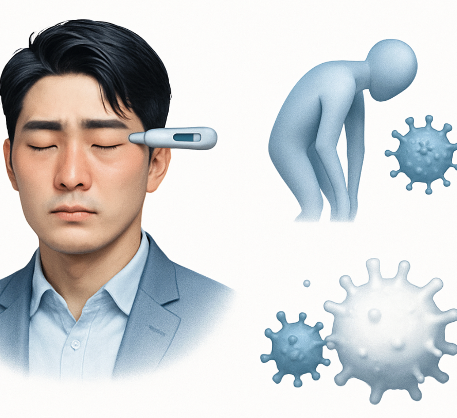 이유를 알 수 없는 미열과 몸살 기운