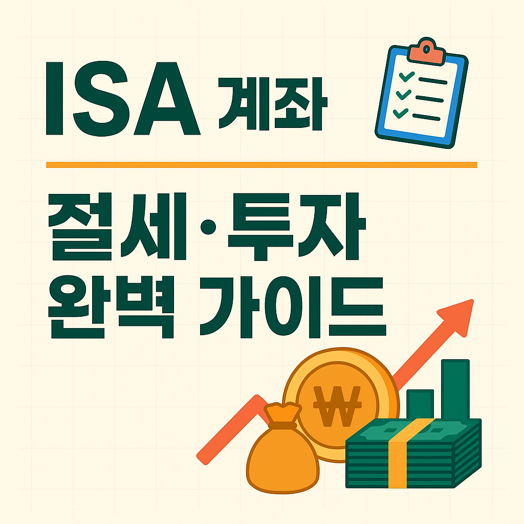 ISA 계좌 완벽 가이드 절세와 투자, 한 번에 잡는 방법