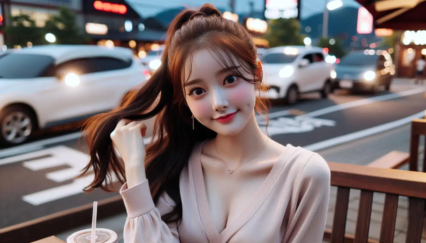 더라운지-어플-사용-방법을-알아보는-여성의-모습