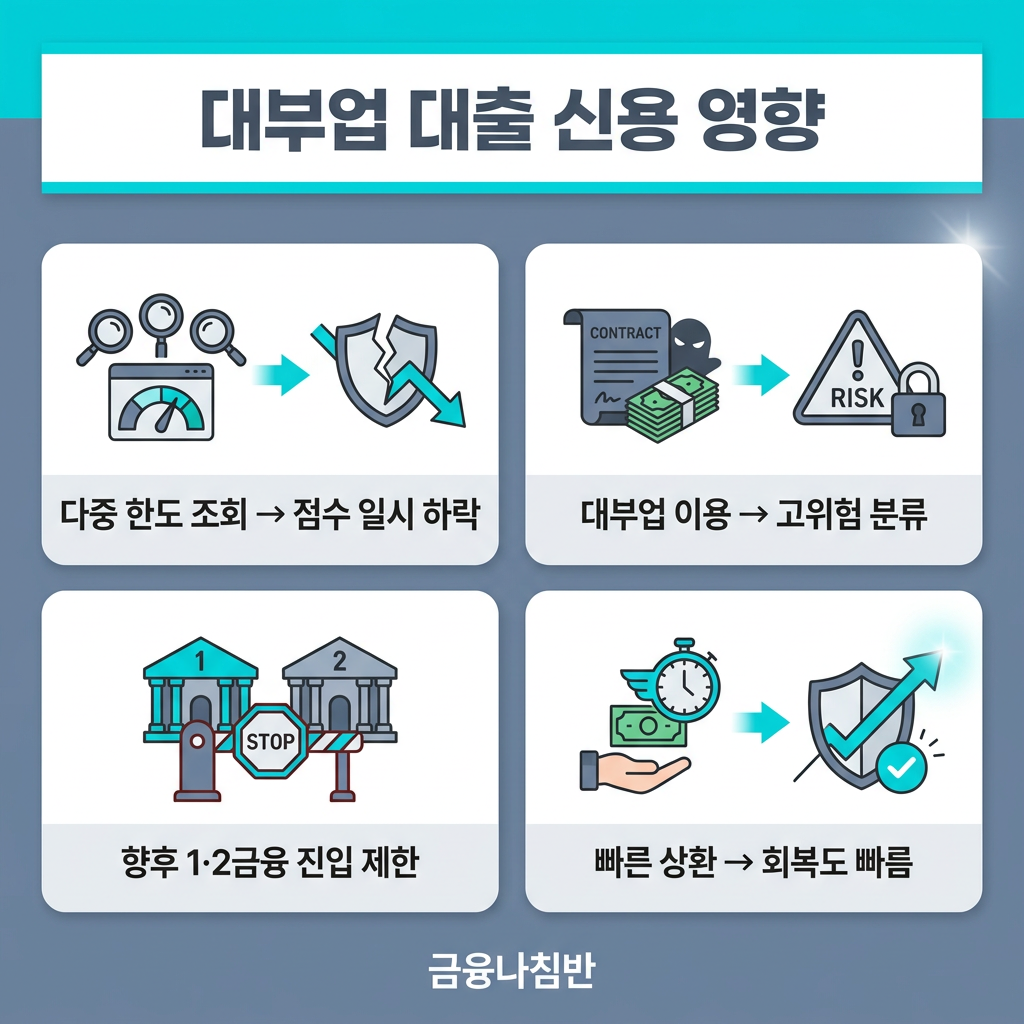 대부업 대출 신용점수 영향