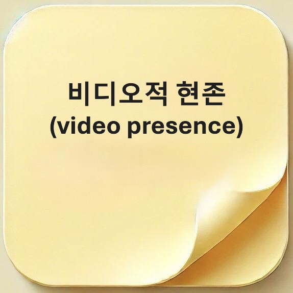 비디오적 현존-video presence