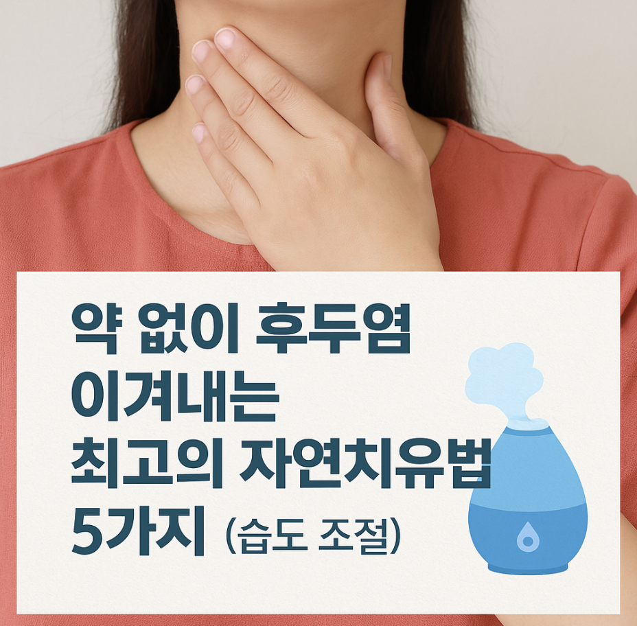 약 없이 후두염 이겨내는 최고의 자연치유법 5가지 (습도 조절)