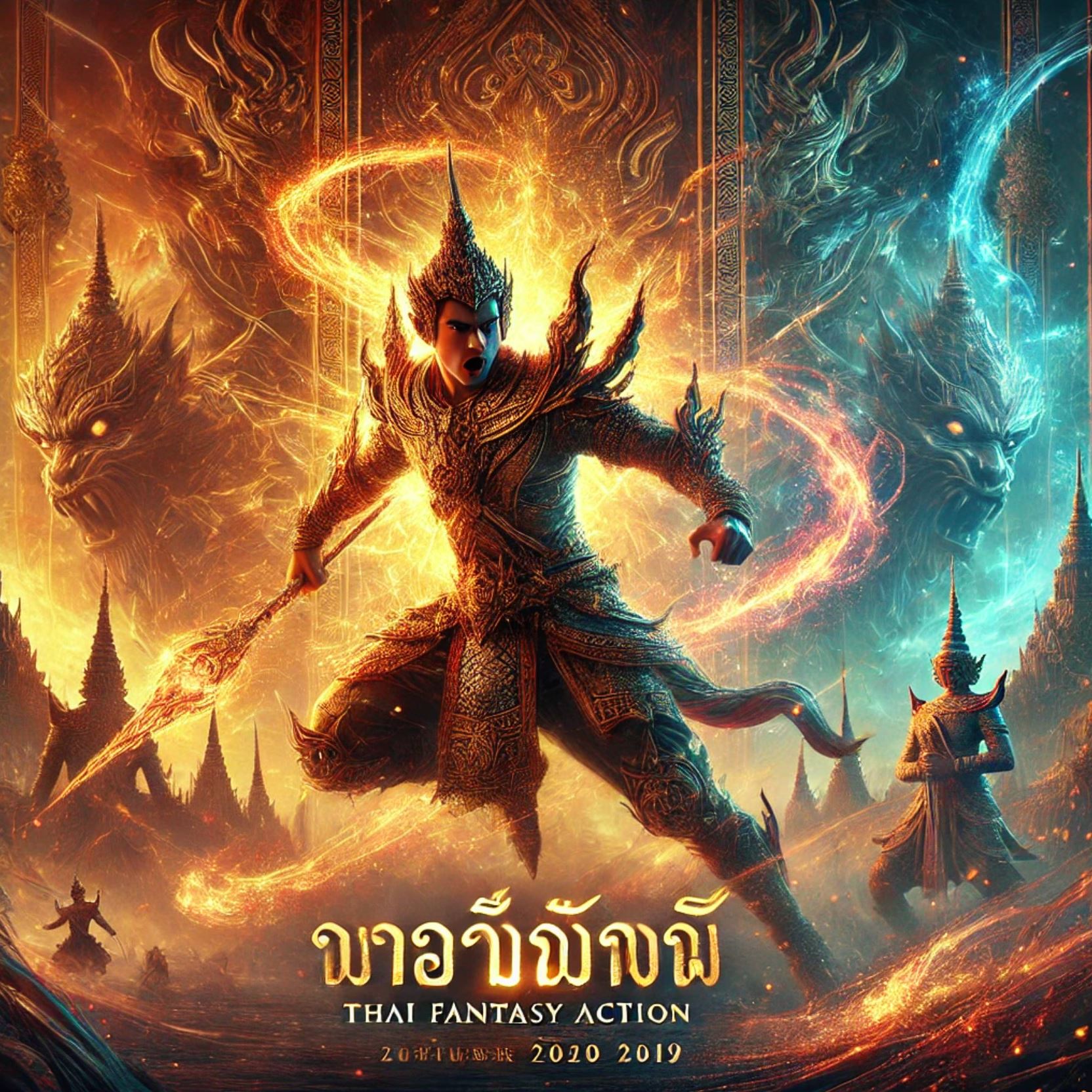 태국 판타지 액션 영화 포스터