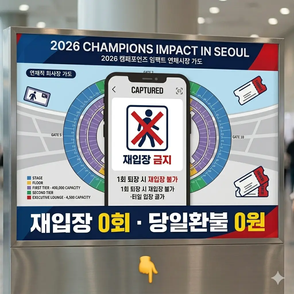 챔피언스-임팩트-인-서울-재입장-금지-안내