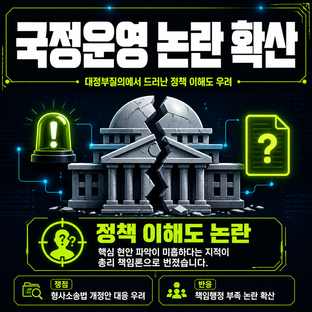 국정운영 논란 확산