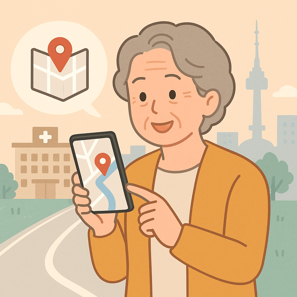 스마트폰으로 길 찾는 법 &ndash; 처음 가는 장소도 걱정 없어요