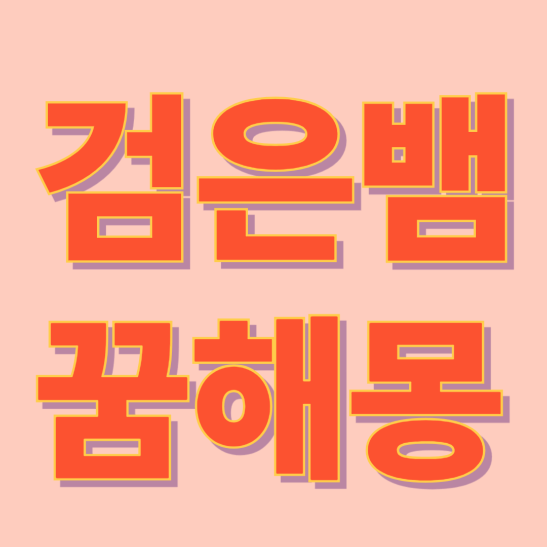 검은 뱀 꿈 해몽