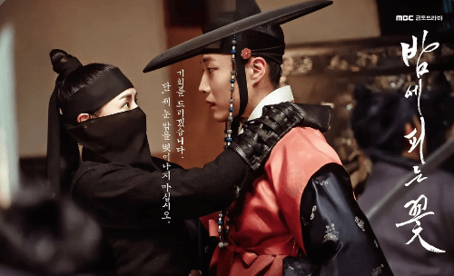 밤에 피는 꽃 포스터