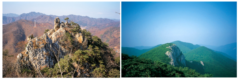 팔봉산 과 가지산 소개 사진