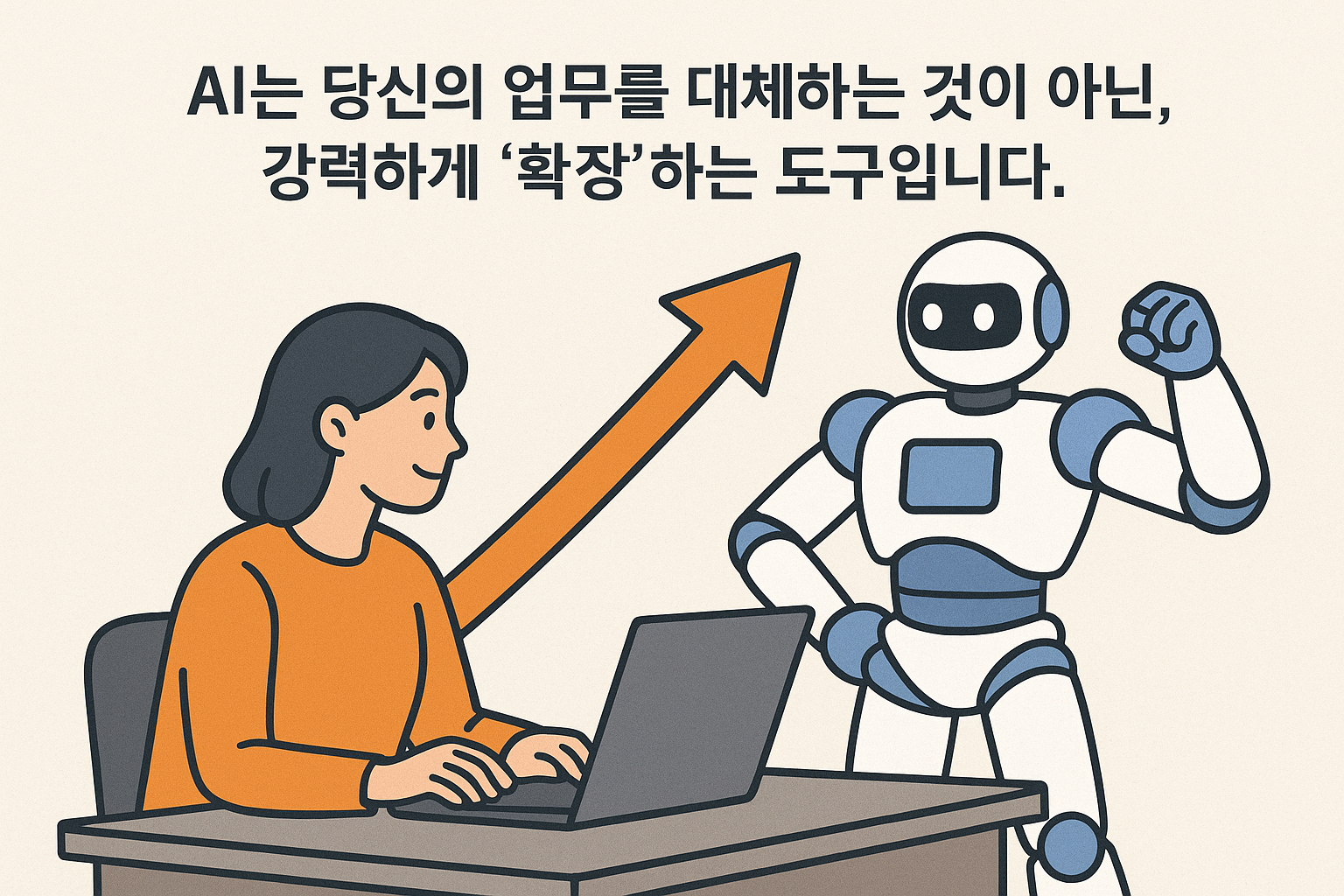 AI는 당신의 업무를 대체하는 것이 아닌, 강력하게 '확장'하는 도구입니다.