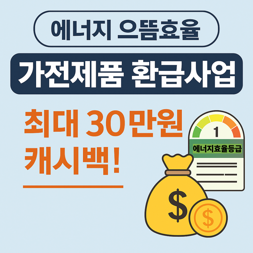 으뜸효율 가전제품 환급사업