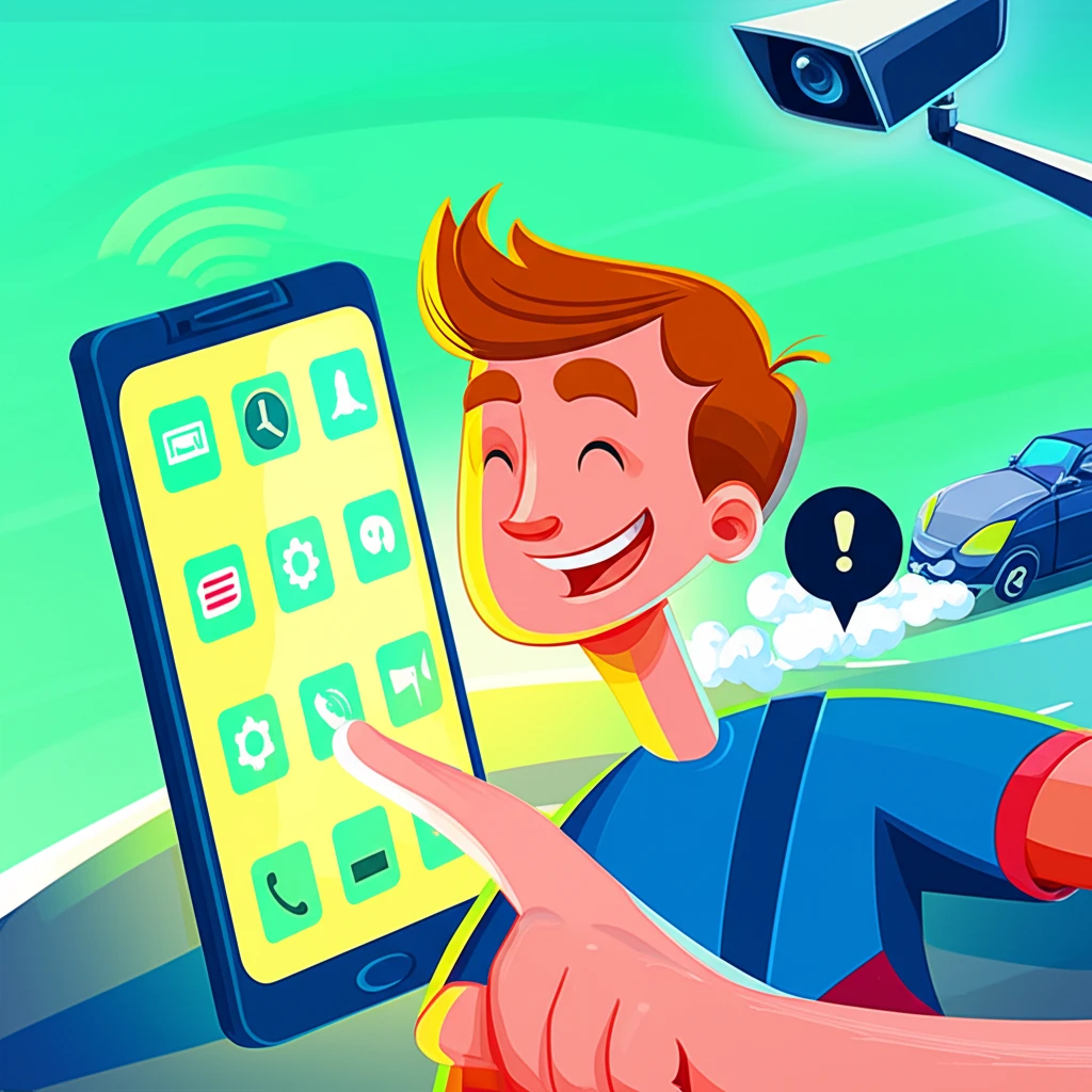 안산시 주정차 단속 알림 서비스 차량..