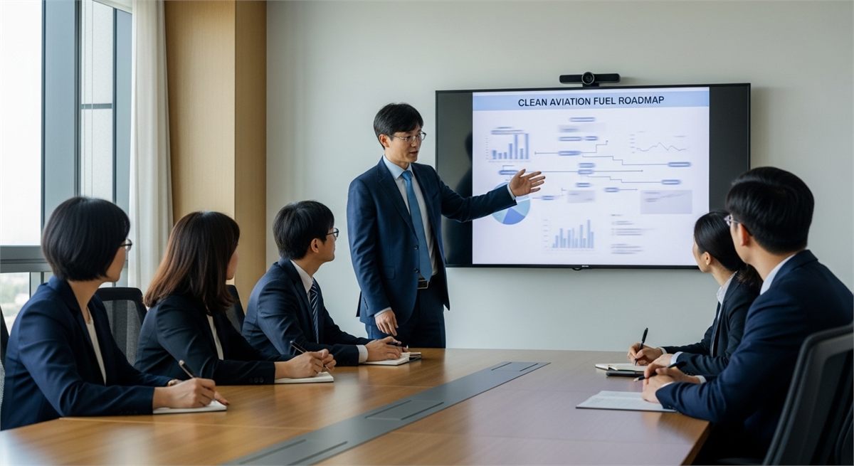 정책과 산업 로드맵을 논의하는 회의 장면 