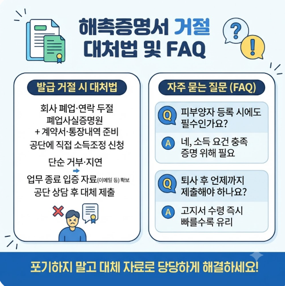 해촉증명서