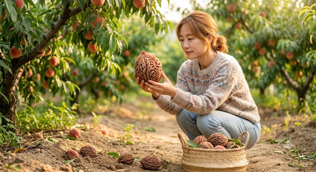 복숭아 씨를 줍는 꿈