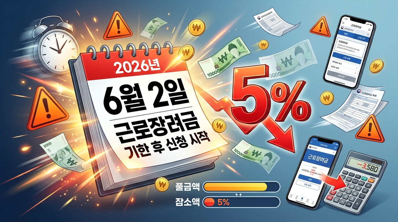 2026 근로장려금 기한 후 신청 기간 6월 2일 12월 1일