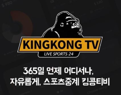 킹콩 티비 스포스 주소 실시간 무료 다시보기