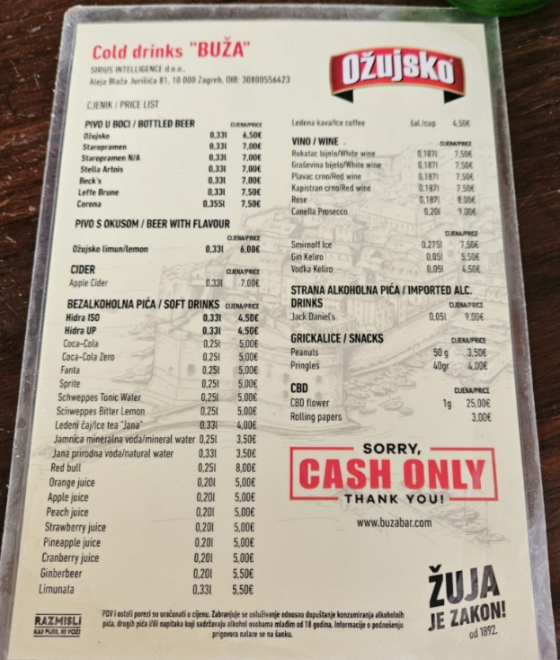 두브로브니크 부자카페