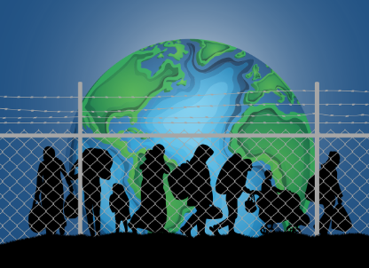 기후 난민 증가와 국제사회의 대응 관련 난민 이미지