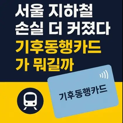 서울지하철 기후동행 카드