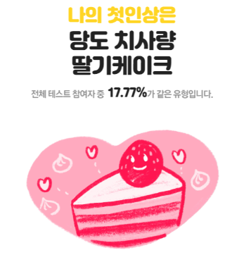 첫인상 테스트 결과