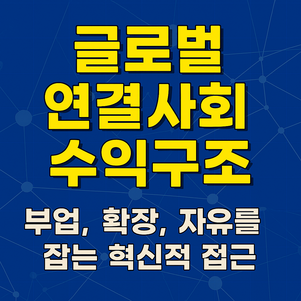 글로벌 연결사회 수익구조: 부업, 확장, 자유를 잡는 혁신적 접근