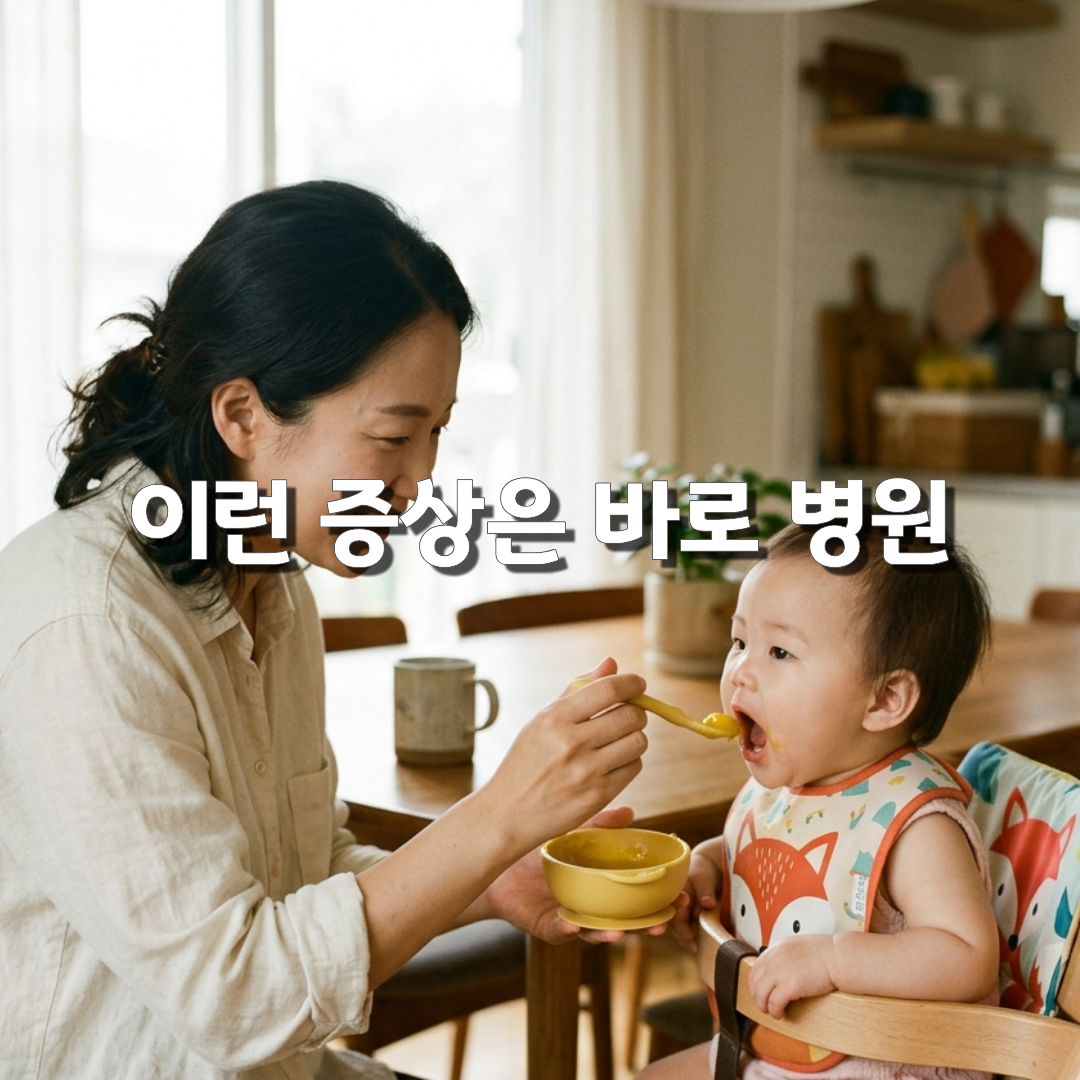아기 음식 알레르기, 어떤 증상이 나타날까 응급 신호까지