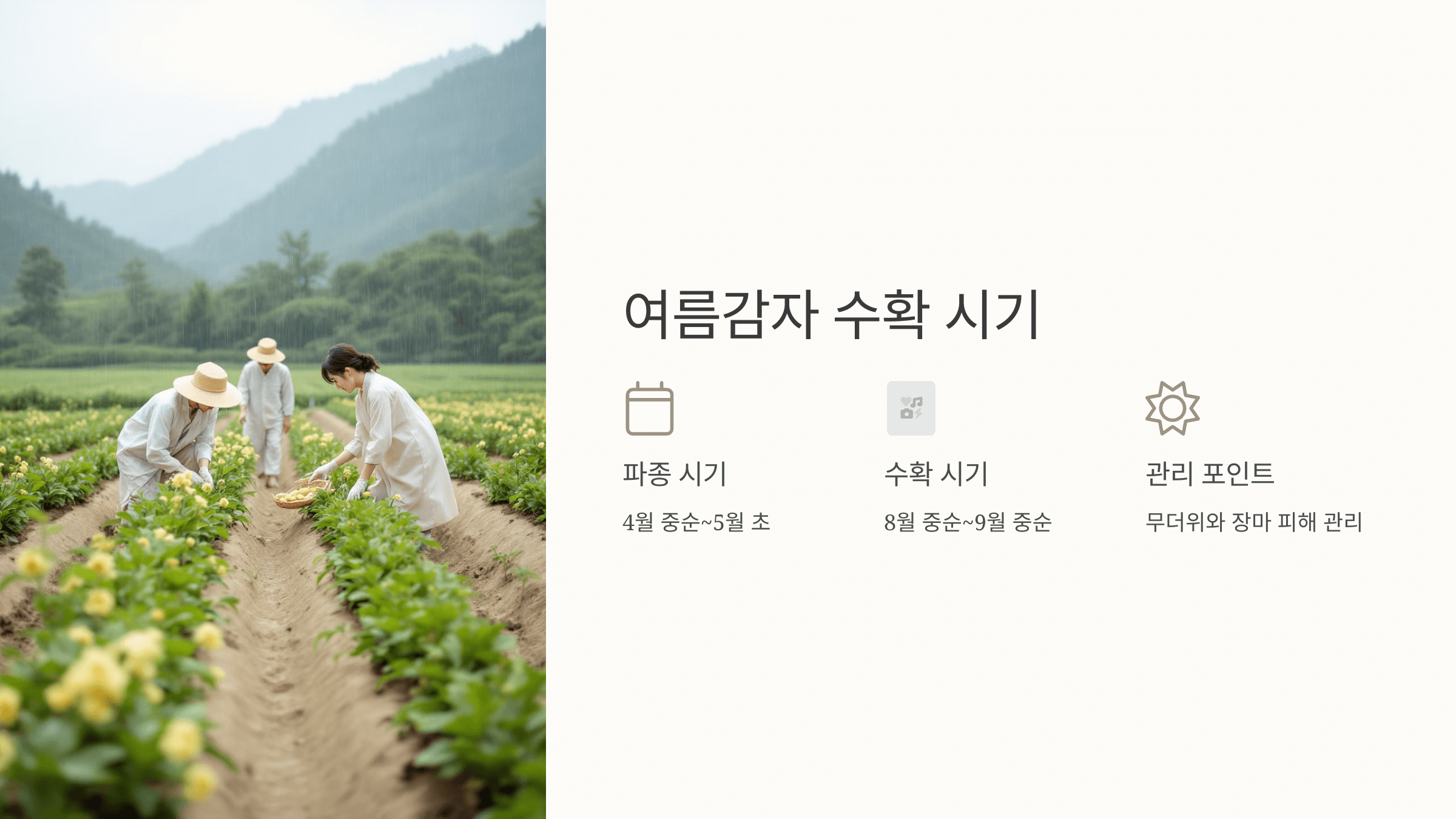 감자 사진입니다.