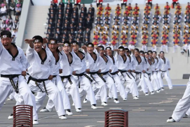 태권도 시범 이미지