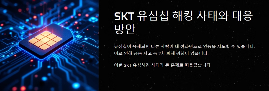 SKT 유심침 해킹사태 요약이미지