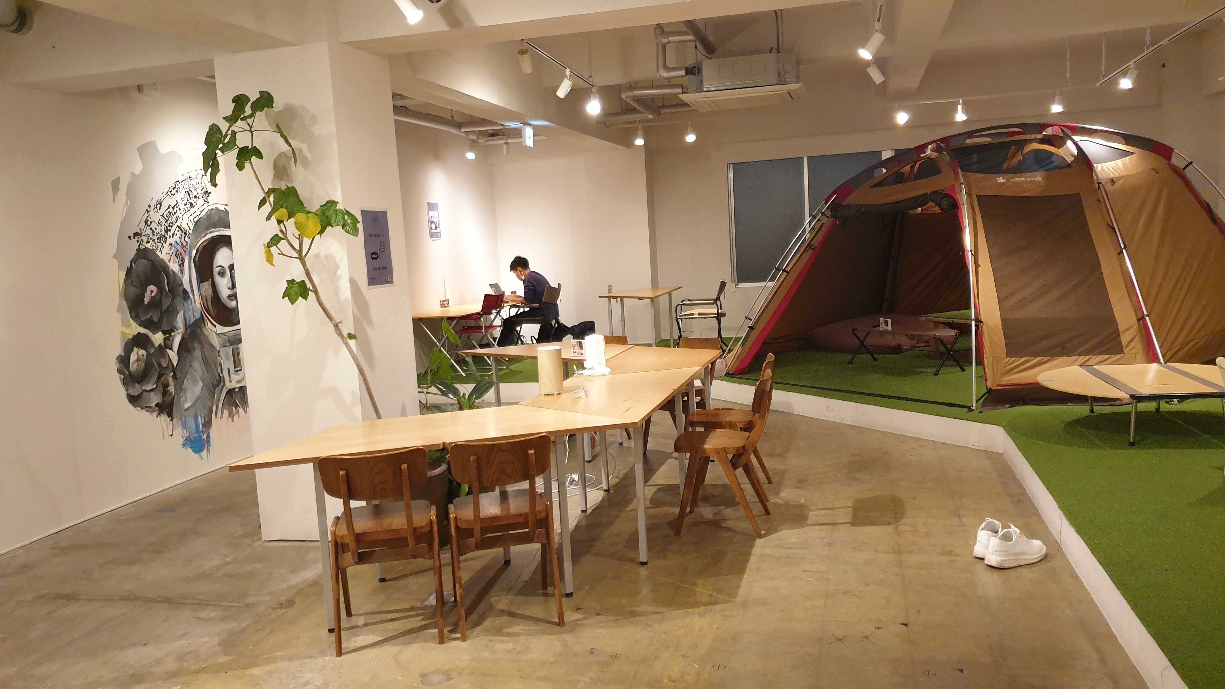 나가사키 게스트하우스 HaFH NAGASAKI SAI 카페테리아