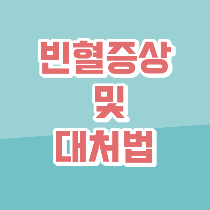 빈혈 증상